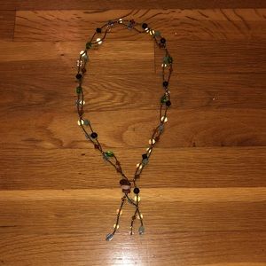 Earth-tone Beaded Necklace